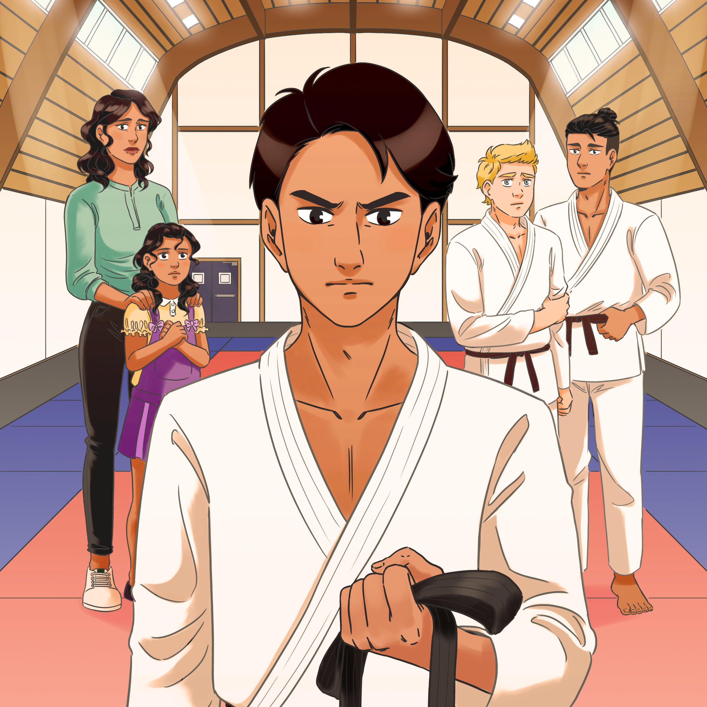 Enzo et la ceinture noire - bande dessinée - cover Enzo et la ceinture noire - bande dessinée - cover